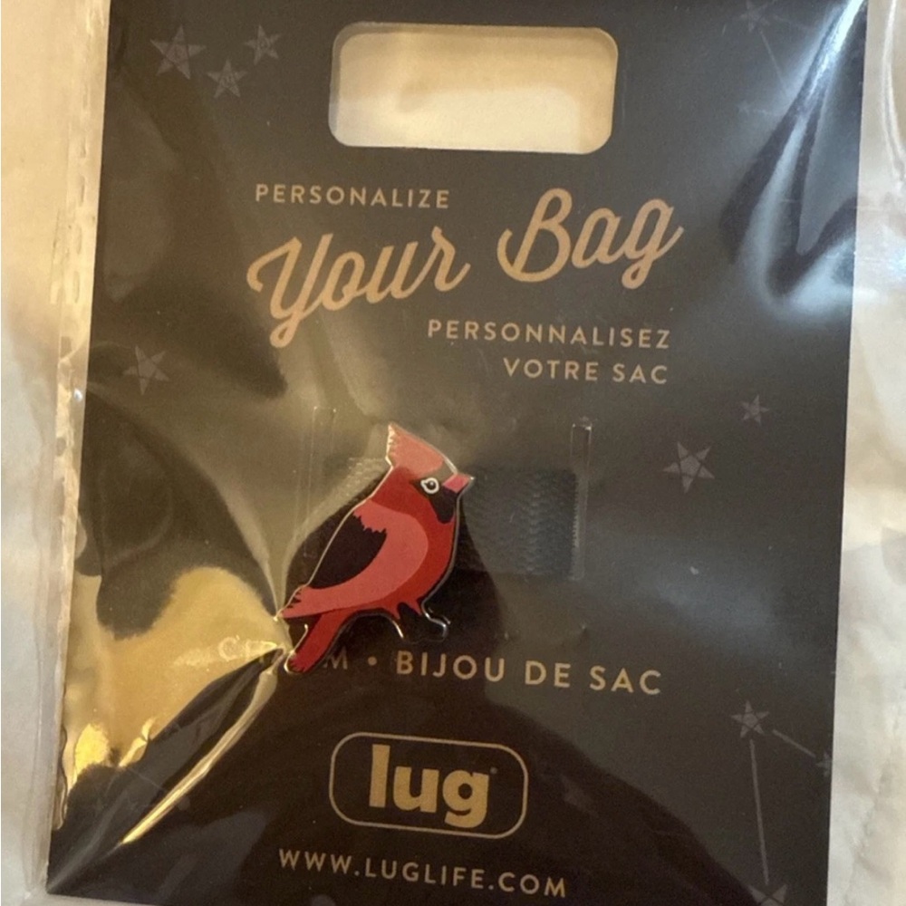 NEW Lug Enamel Charm - Red Cardinal